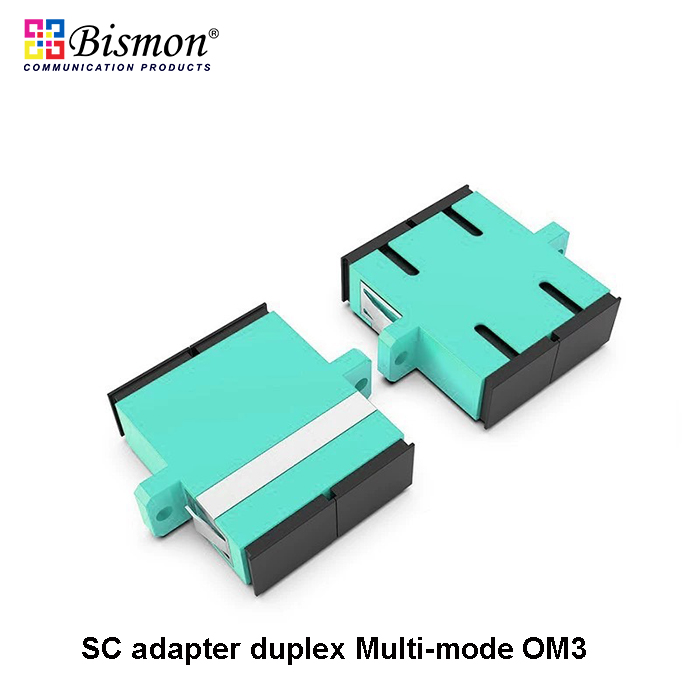 SC-Adapter-Duplex-Multi-mode-OM3-Speed-10GB-Aqua-color